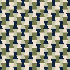 Zigzag Geo Tile - Green - Small