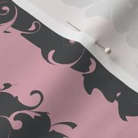 Medium Black and Pink Stylish Stripe