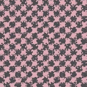 Mini Black and Pink Stylish Checkerboard