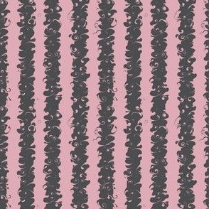 Mini Black and Pink Stylish Stripe