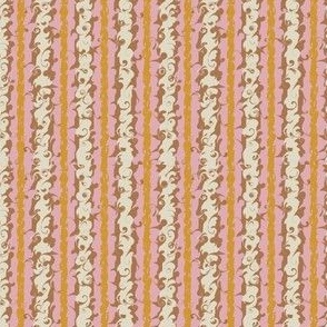 Mini Stylish Stripe Pinky Pink Sunshine Orange Chocolate Milk Brown Almond White