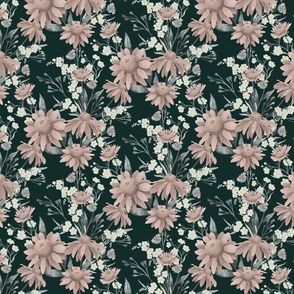 Neutral Wild Flowers Pink and Naive 10.47"