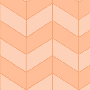 XXL Chevron 2401111400 Peach Fuzz Wallpaper