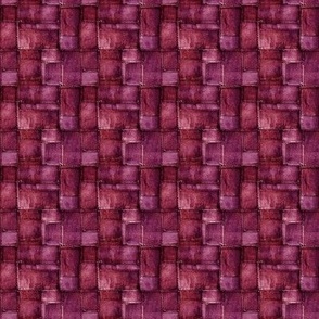 PINK BURGUNDY DENIM PATCHWORK FLWRHT