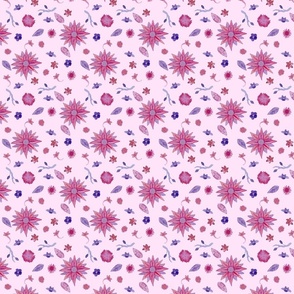 Raspberry crush florals pink