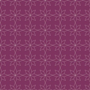 Geometric Star Pattern Magenta Pink