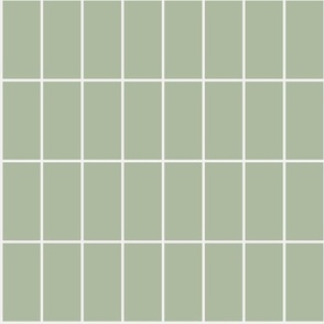 Simple Tiles - Sage and White