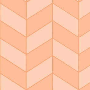 XXL Chevron 2401111410 Peach Fuzz Wallpaper