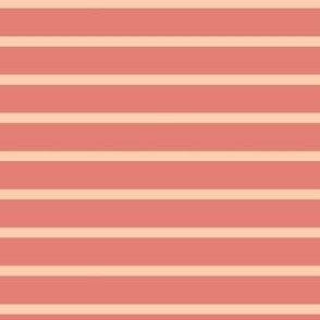 Modern Stripe Blender - Peach Blush on Coral Pink