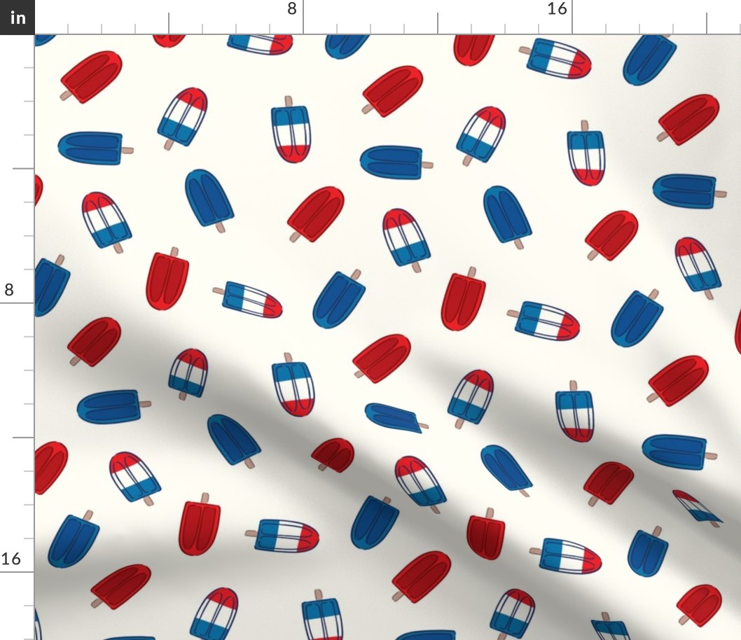 Red White and Blue Americana Popsicles