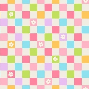 Rainbow Checkers and Clover