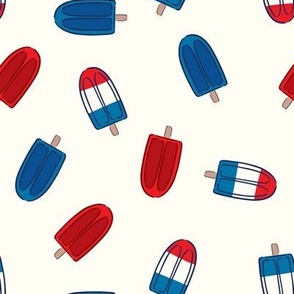 Popsicles Red White and Blue 