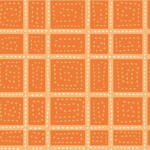 boho orange patchwork normal scale