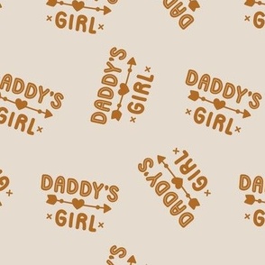 Daddy's Girl - I love you cute sticker text for father day cinnamon on sand