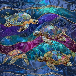 Shimmering Sea Turtles
