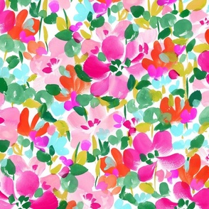 Bright Spring Florals Small Pink