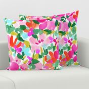 Bright Spring Florals Medium Pink