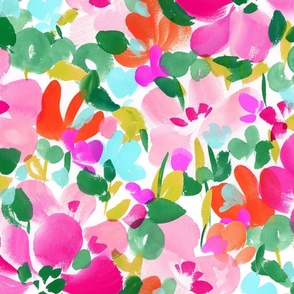 Bright Spring Florals Medium Pink