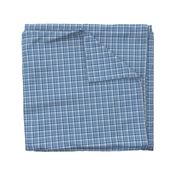 Plaid - Micro Mini Scale - Nursery/Childern/Farmhouse/Decor/Big Sky Blue