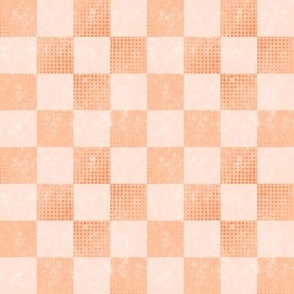 Peach fuzz  chess with textures and halftones 