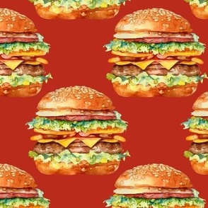 Cheeseburger Picnic - Ketchup Red