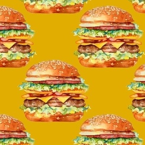 Cheeseburger Picnic - Mustard Yellow