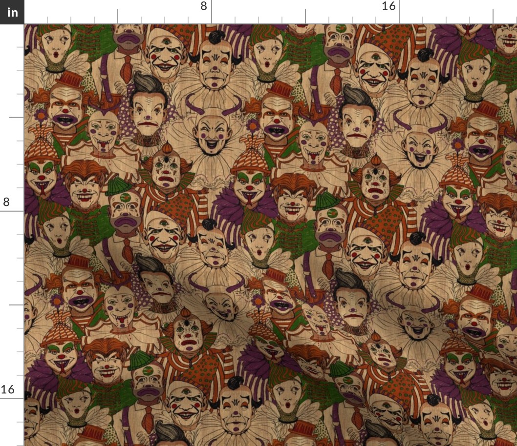 8x8 Halloween Palette - Monsters as Circus Clowns