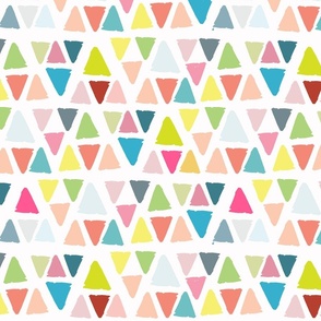 Celebrate ( Bright and white) Triangles geometric ~ Medium scale 