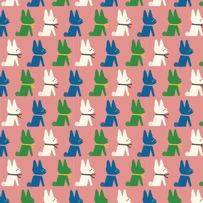 Rabbit-Friends-Row-Pink