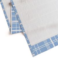 White Plaid on Classic Light Blue