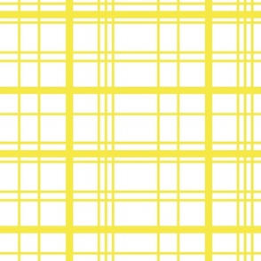 White with Classic Yellow Plaid