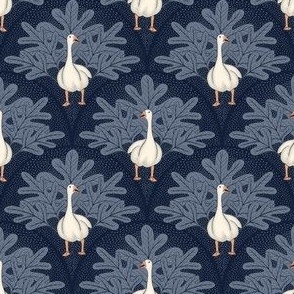 small //  Navy Blue Silly Goose Kids Pattern