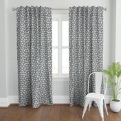 large //   slate gray floral ditsy