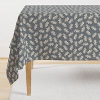 large //   slate gray floral ditsy