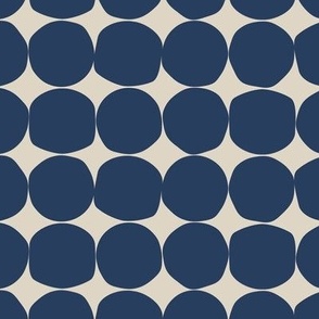 Geometric Rock circles_ navy