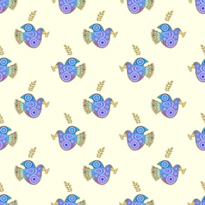 Peace Love Joy Dove twig Bird Resized Med