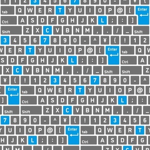 keyboard blue