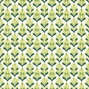 Fresh Spring Greenery Seamless Pattern Fabric