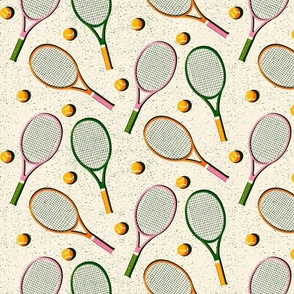 Tennis vs.1 - Pink, orange & Green - Small