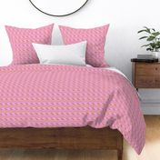 Country dots and stripes - pink pastel