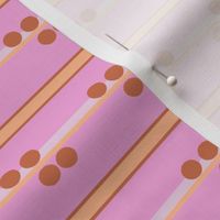 Country dots and stripes - pink pastel