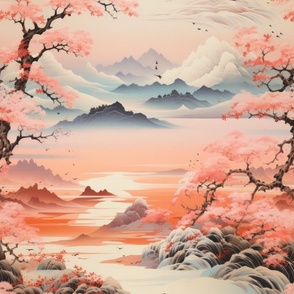 Japanese style landscape