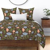 Enchanted Forest Flora and Fauna - Sihlwald Inspiration Botanical Pattern L
