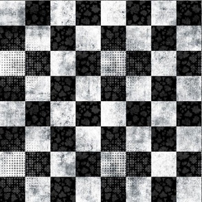 Grey white black chess check pattern interesting texures wallpaper ideal