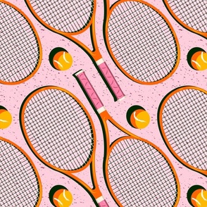 Tennis vs.2 - Pink, orange & Green - Small