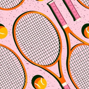 Tennis vs.2 - Pink, orange & Green - Medium