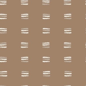 Stacks Brown, Geometric, Stripes, Brown, Ivory, Minimalism