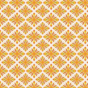 2817 tiled floral patterns in  peach tones