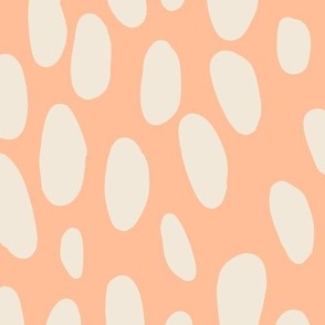 Organic Dots Peach Fuzz Large