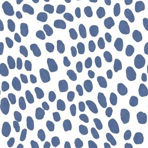 Blue and white animal print inspired pattern